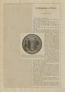 300017 Afbeelding van de penning die ter gelegenheid van de eerste steenlegging van het Academiegebouw (Munsterkerkhof ...